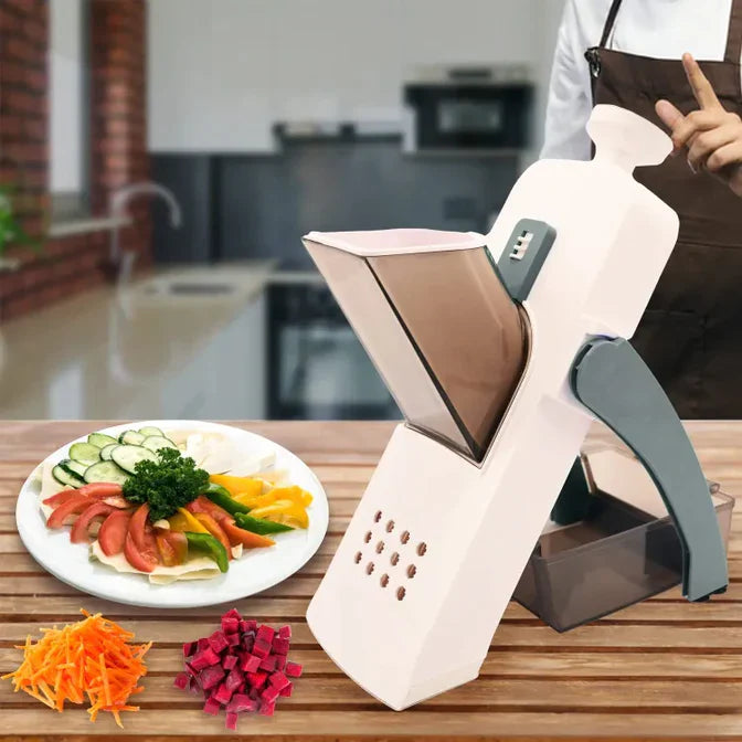 5 In 1 Mandoline Vegetable Slicer Food Chopper, Vegetable Cutter, Quick Fruit Dicer (random Color)